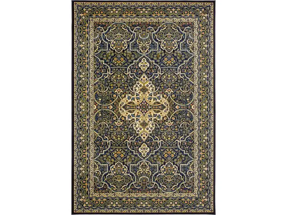 Uitverkoop Agnella kusový koberec Standard Laurus granátový modrý