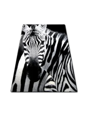 Kusový koberec BCF FLASH 33302/190 Zebra černý bílý Exclusieve Akce