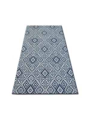 Kusový koberec Sisal COLOR 19247/699 modrý Premium