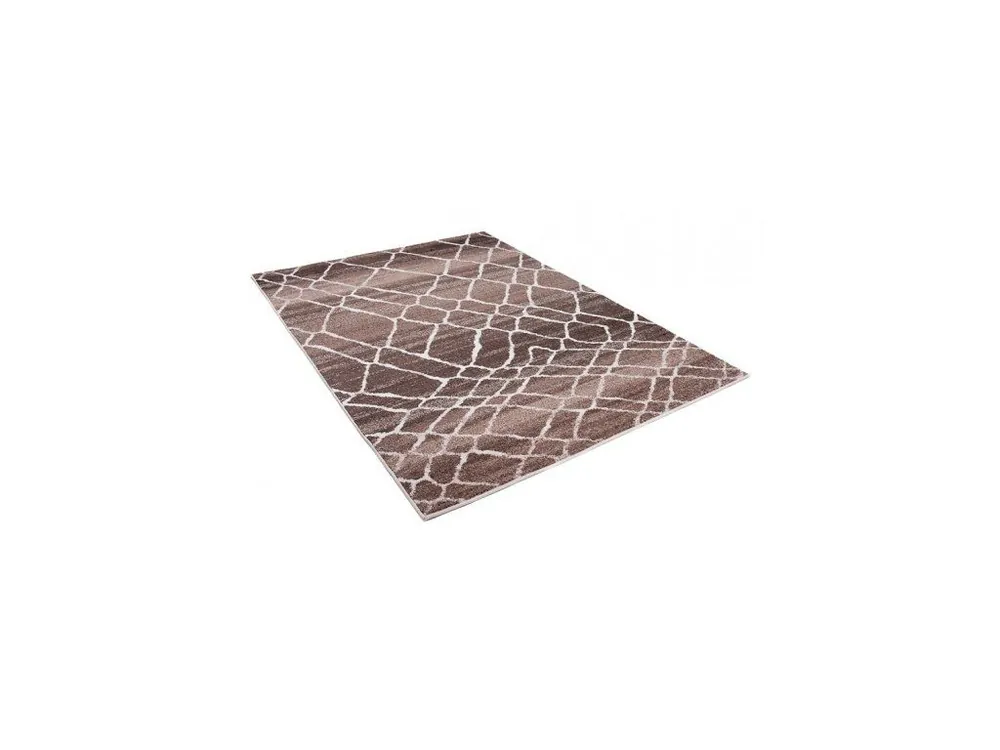 Kusový koberec SARI H072A hnědý Flitsaanbieding