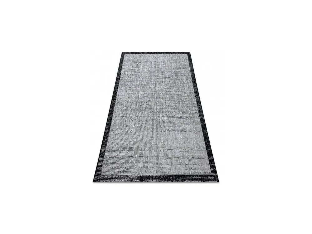Snelle Levering Kusový koberec SISAL FLOORLUX 20401 stříbrný / černý
