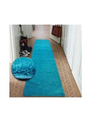 Veilige Betaling Běhoun SHAGGY 5cm tyrkysový