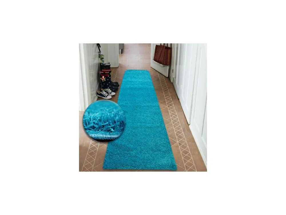 Veilige Betaling Běhoun SHAGGY 5cm tyrkysový