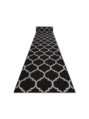 Speciale Aanbieding Běhoun Sisal FLOORLUX 20608 Maroko černý / stříbrný