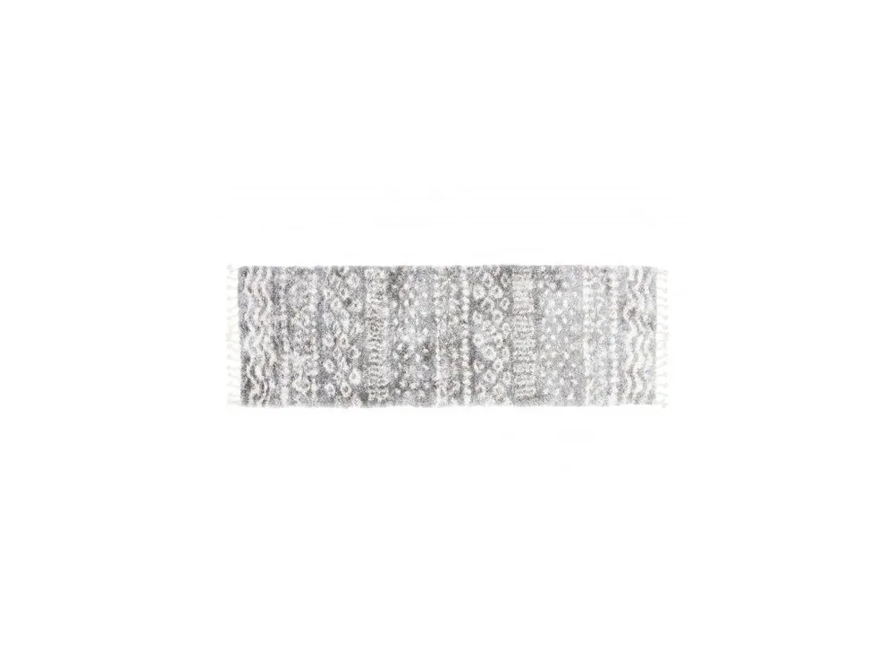 Kusový Běhoun Shaggy AZTEC FA60B Tmavě Šedý Dagaanbieding