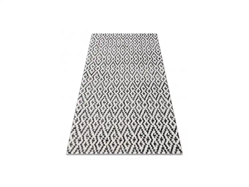 Hete Deal Moderní kusový koberec MUNDO E0621 outdoor geometrický béžový černý
