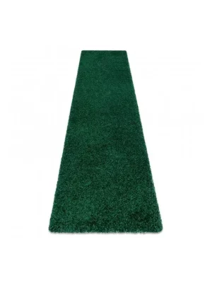 Koberec Běhoun jednobarevný SOFFI shaggy 5cm zelený Kup Teď