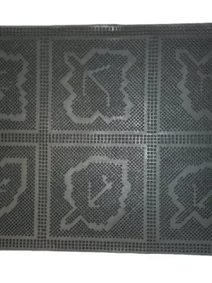 Nízká Cena Rohožka Welcome 07 gumová černá rozměr 40 x 60
