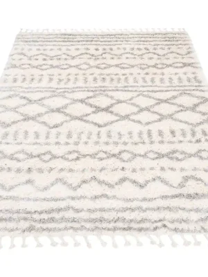 Kusový koberec Shaggy AZTEC FN28A Krémový Zlevněný