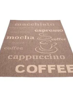 Koberec Sisal Floorlux 20220 Popisy Coffee / Natural Cenově Výhodný