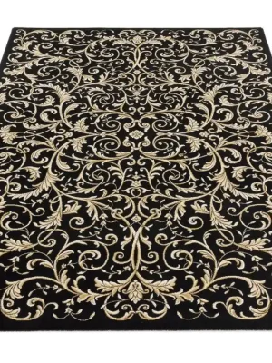 Kusový koberec Ragolle Da Vinci 57389 3233 černý Exclusieve Aanbieding