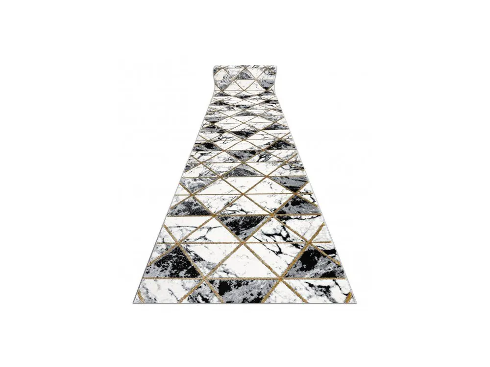 Běhoun EMERALD 1020 geometrický moderní krémový černý zlatý Lage Prijs