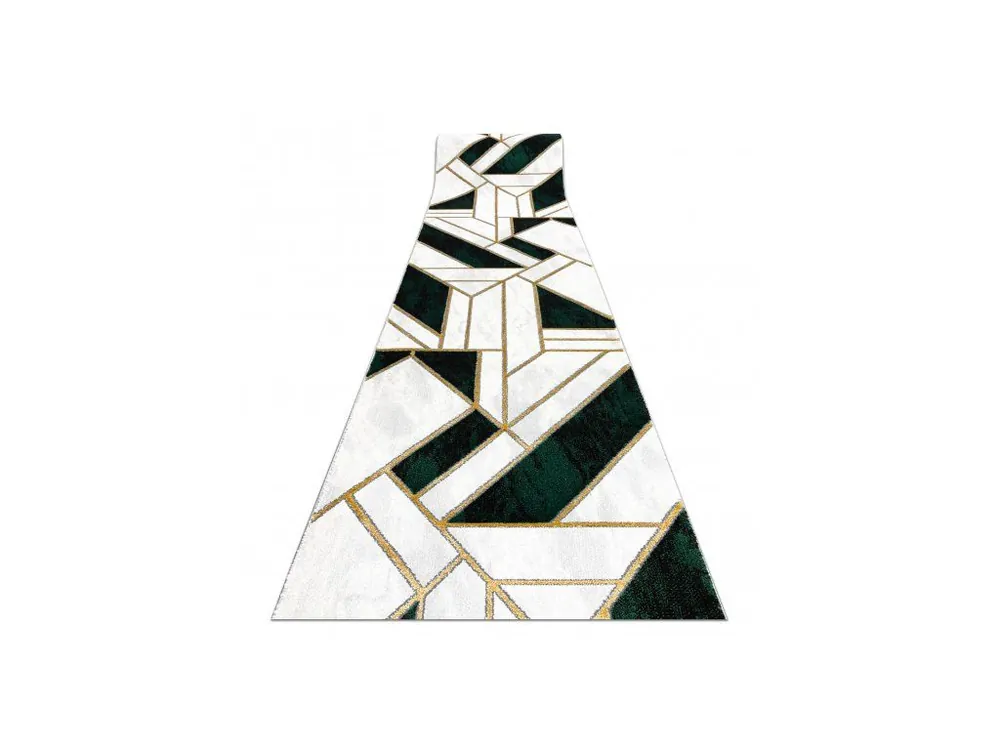 Běhoun EMERALD 1015 Geometrický moderní krémový zelený zlatý Direct Verzonden