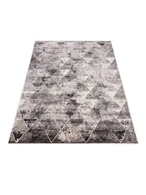 Must-Have Kusový koberec PETRA 3009 1 255 Geometrický Moderní šedý béžový hnědý
