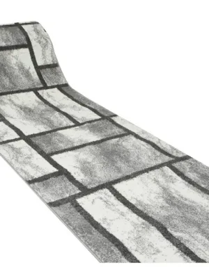 Beste Prijs Běhoun Lima 9553A geometrický moderní šedý krémový