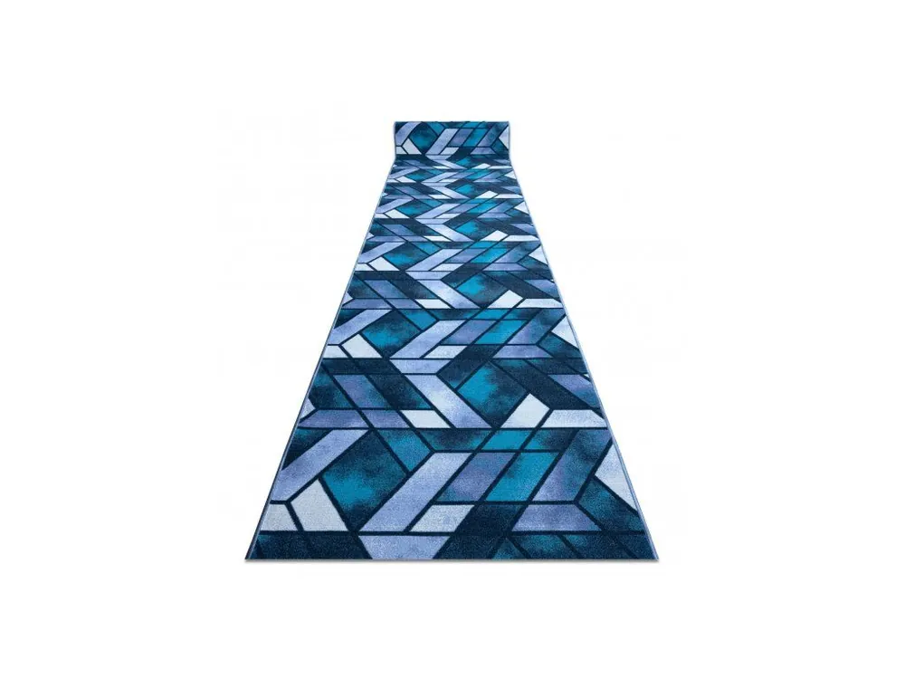 Lage Kosten Běhoun pogumovaný ROMBY geometrický modrý