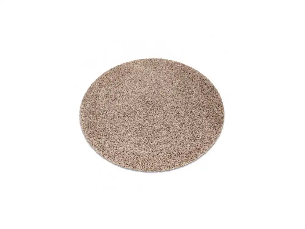 Must-Have Kulatý koberec jednobarevný SOFFI shaggy 5cm béžový