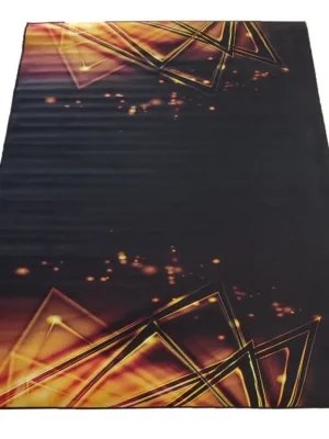 Poslední Šance Moderní kusový koberec BLACK and GOLD N 14 protiskluzový černý zlatý