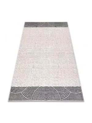 Kusový koberec vlněný ANGEL 7901 / 52022 Geometrický béžový šedý Bezpečná Platba