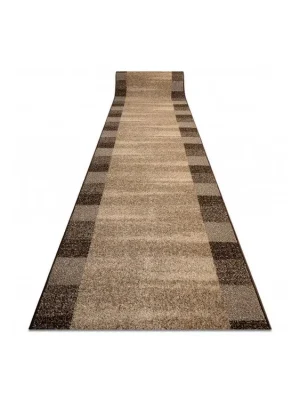Běhoun KARMEL Moderní Geometrický hnědý Novinka