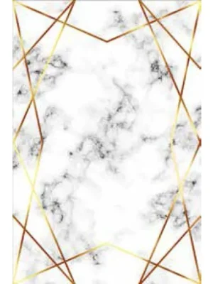 Kusový koberec pratelný TOSCANA 23090 Moderní Geometrický pogumovaný krémový zlatý Akce