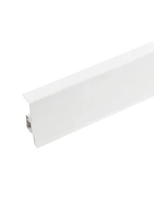 Podlahová lišta soklová PVC - Cezar60 - P089 - Bílá lesklá 60mm (2,5m) Vysoce Kvalitní