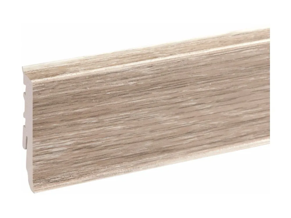 Meest Verkocht Podlahová lišta soklová PVC - MASTERLINE 530 Dub Saintes Matný 60 mm (2,2m)