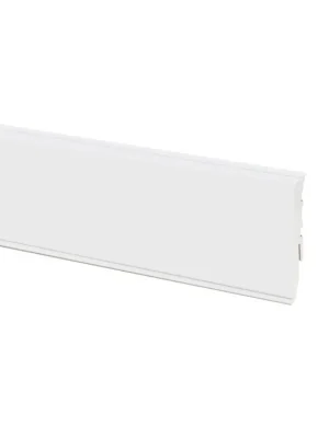 Nízká Cena Podlahová lišta soklová PVC - MASTERLINE 9003 Ral Bílá Matná 80 mm (2,2m)