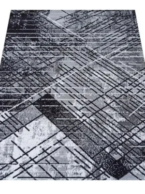 Moderní kusový koberec Soho 14 Geometrický šedý Levný