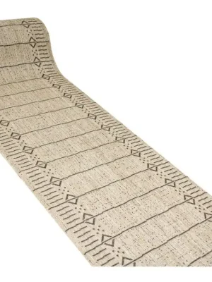 Levný Běhoun sisalový Terra Aztec 04 Geometrický béžový grafitový