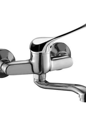 MADERA nástěnná umyvadlová baterie s lékařskou pákou chrom Laatste Versie