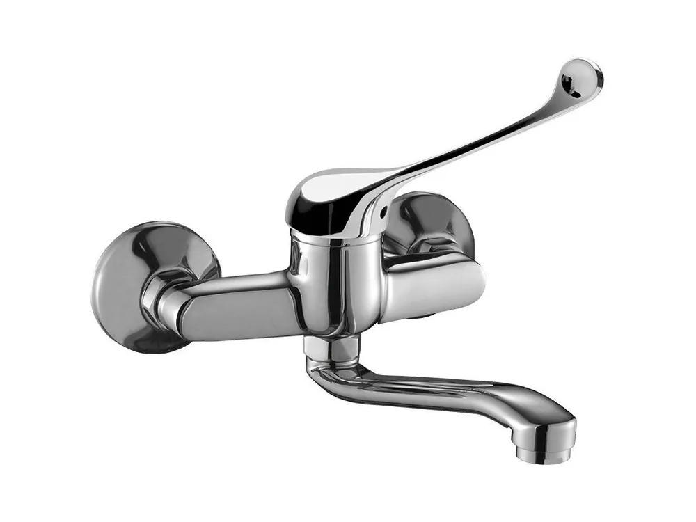 MADERA nástěnná umyvadlová baterie s lékařskou pákou chrom Nejnovější Verze