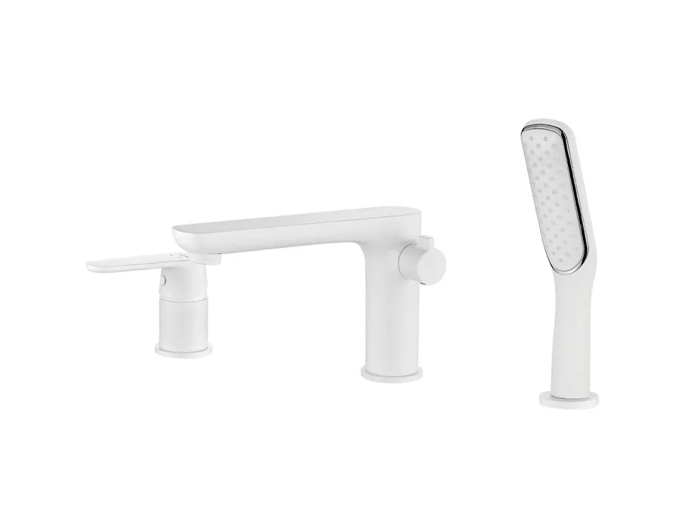 Oblíbený DIMA stojací vanová baterie - set bílá mat