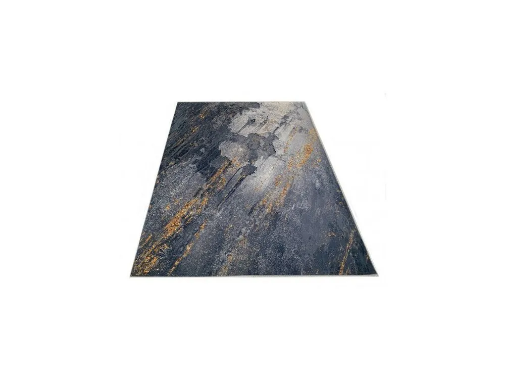 Gecertificeerd Moderní kusový koberec FLANNEL PRINTED Y-271C Abstraktní modrý žlutý
