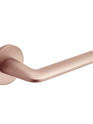 Vysoce Kvalitní Klika MAROKO kulatá rozeta - růžové zlato - (komplet 2 ks)