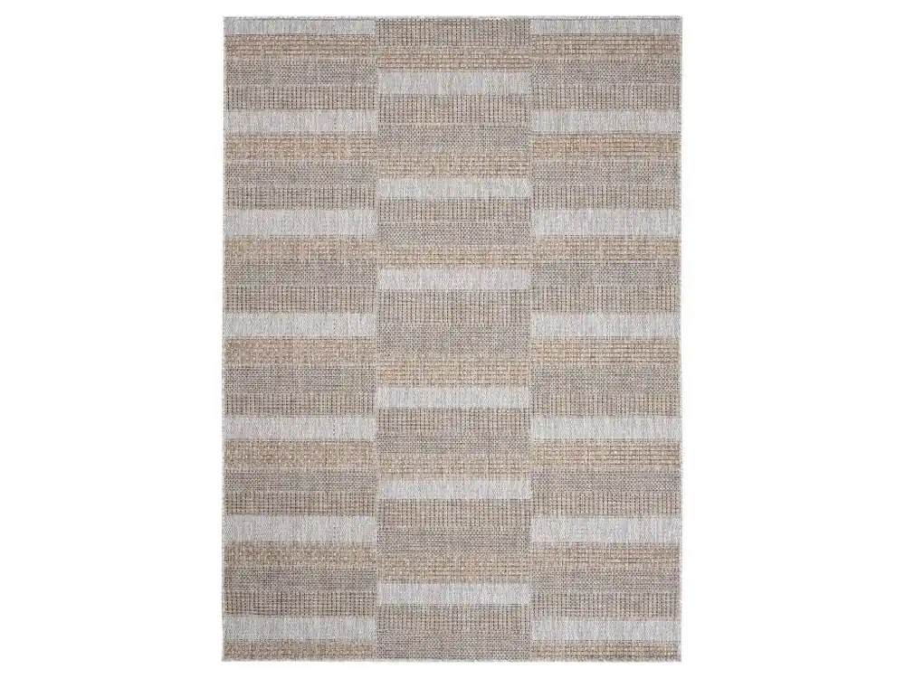 Beste Prijs Kusový koberec Sisal MELISSA KM25A Geometrický šedý béžový