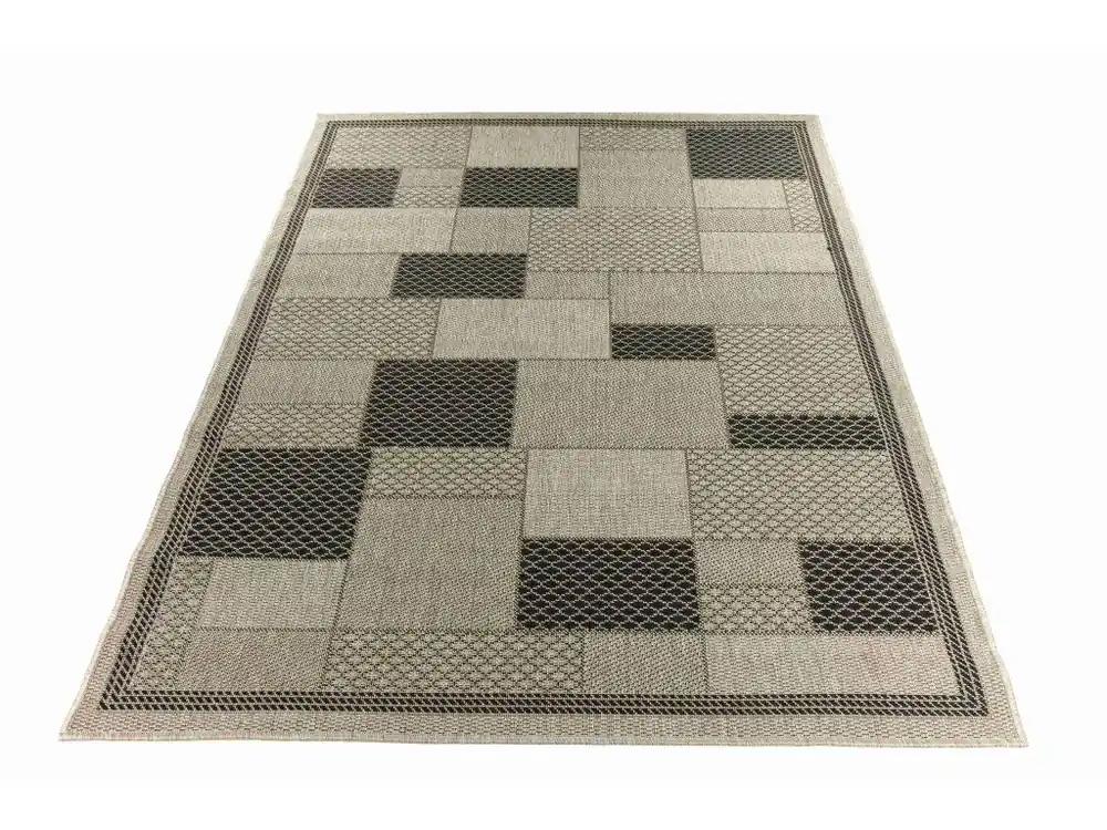 Finale Výprodej Kusový koberec venkovní Sisal CORDA 1022 1 151 Geometrický šedý