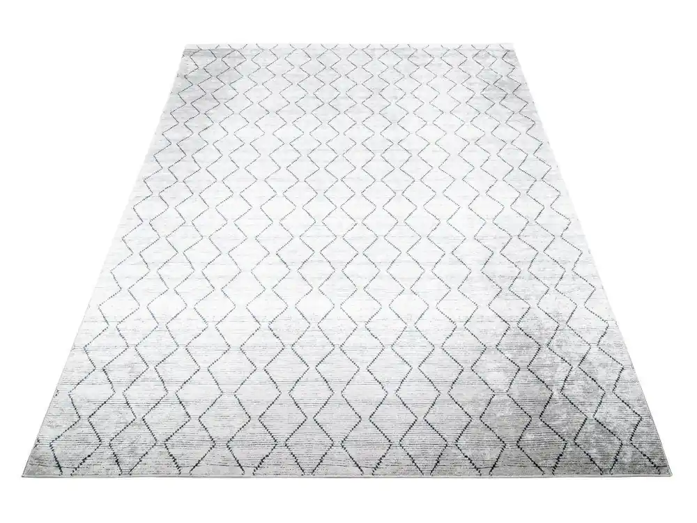 Speciale Aanbieding Kusový koberec pratelný TOSCANA 931 PRINT Geometrický pogumovaný béžový šedý