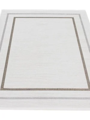 Kusový koberec Luna I Quadro Klasický krémový Oblíbený