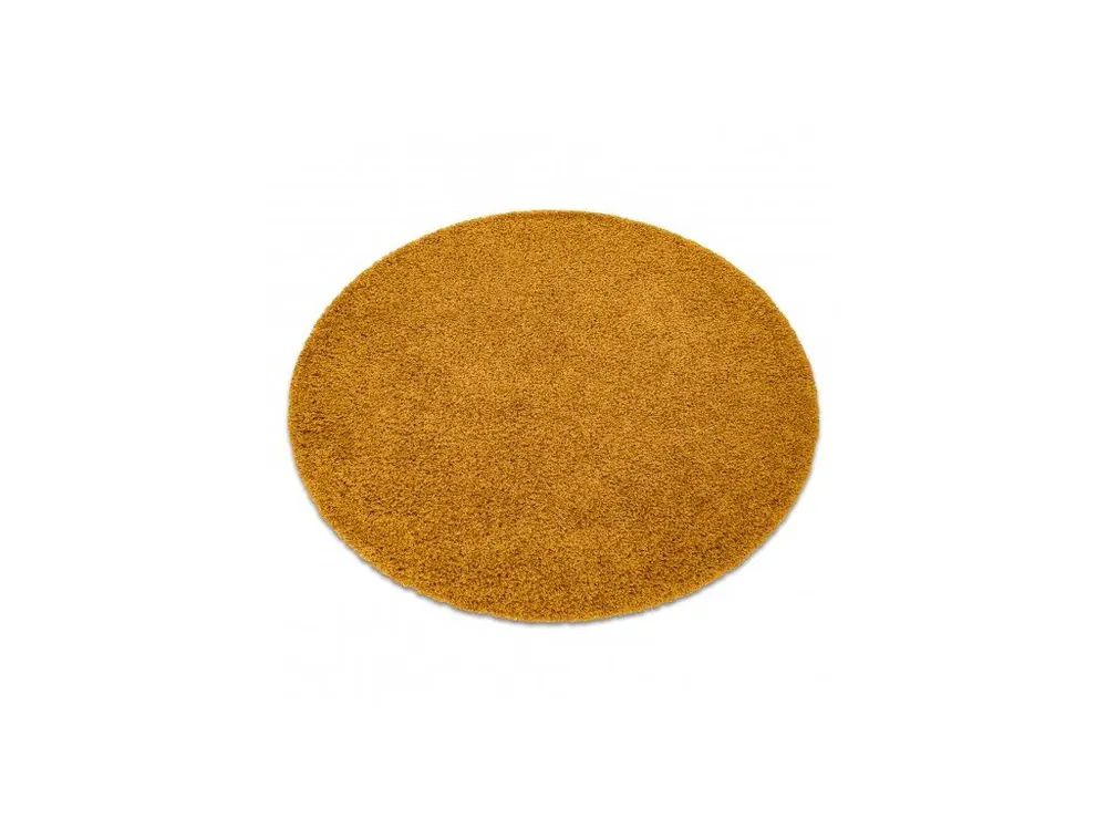 Nieuw Kulatý koberec jednobarevný SOFFI shaggy 5cm žlutý