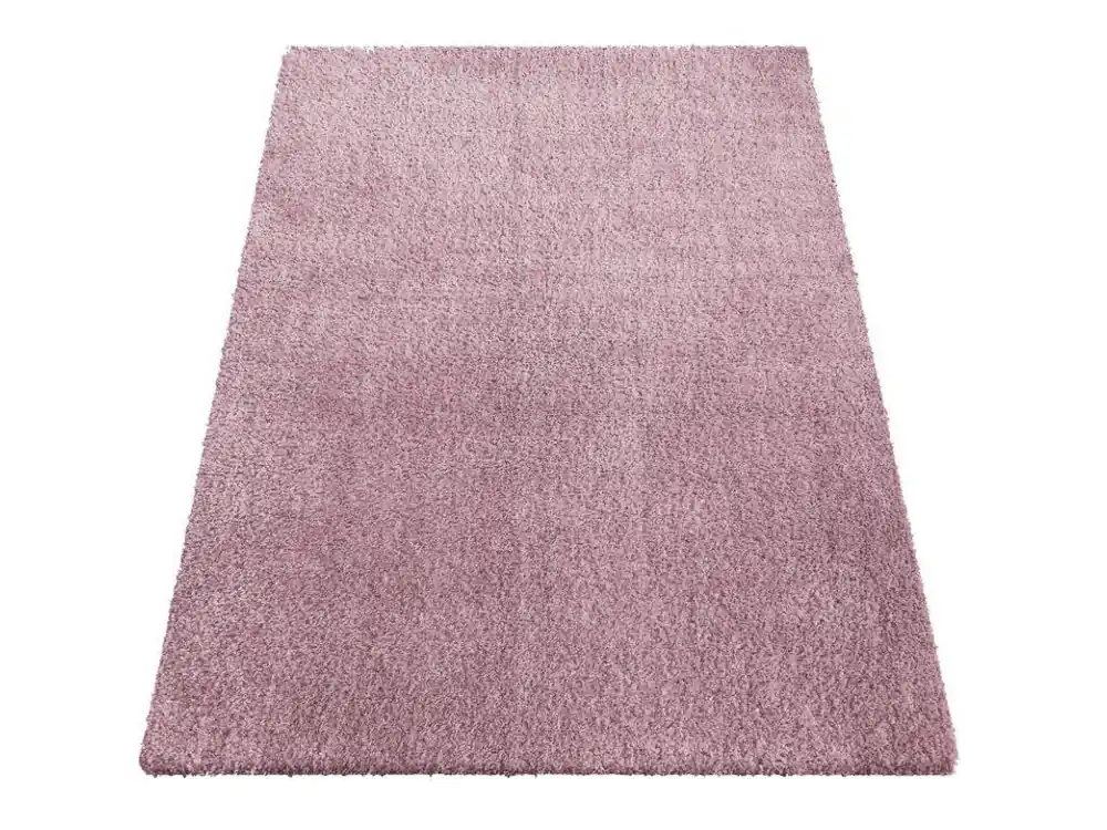Dagaanbieding Kusový shaggy koberec jednobarevný Kamel pink růžový