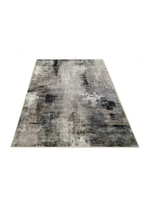 Kusový koberec FLANNEL PRINTED JZ-1113 Abstraktní krémový šedý Premium
