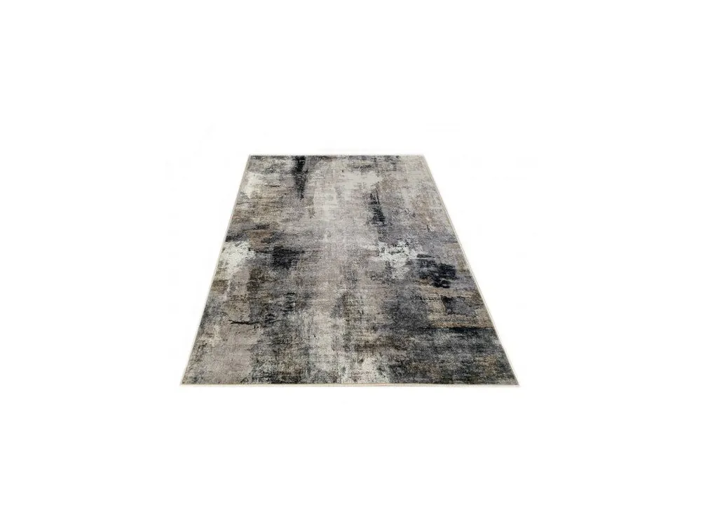 Kusový koberec FLANNEL PRINTED JZ-1113 Abstraktní krémový šedý Premium