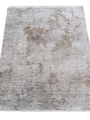 Kusový koberec Baron 02 Moderní Abstraktní krémový hnědý modrý Levný