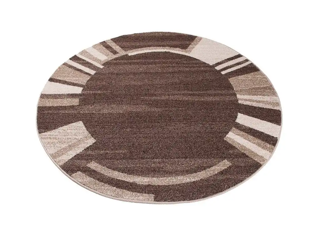 Speciale Aanbieding Kulatý koberec SARI 3443A tmavě hnědý