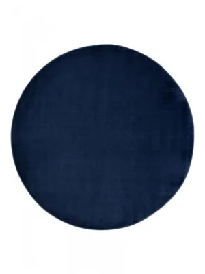 Kulatý koberec jednobarevný MONO 6365A NAVY tmavě modrý Super Cena