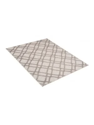 Sezónní Sleva Kusový sisalový koberec PATIO ED14B Geometrický šedý