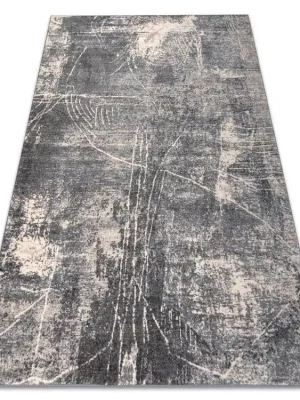 Levný Vlněný kusový koberec NAIN 1543/51644 Abstraktní šedý modrý