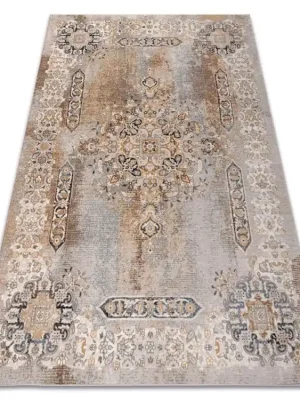 Přímo Od Výrobce Vlněný kusový koberec NAIN 1539/51655 Klasický šedý béžový