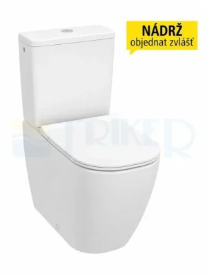 Mio-N mísa kombinační kapotovaná, Rimless, Vario odpad, boční napouštění, bílá Nu Kopen